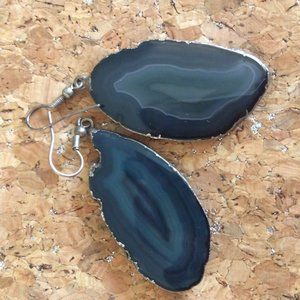 EARRINGS (Idaho Springs, CO) Natural stone/slvr